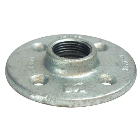 Southland 1/2 In. Malleable Iron Galvanized Floor Flange 511-603BG